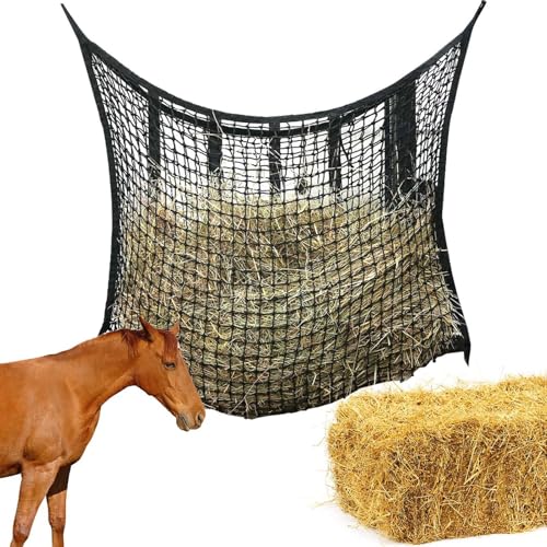 Heunetz - Heuraufe Resistente a los Lágrimas, Estructura Rectangular Del Material De Malla | De Alimentación Lenta Con Pequeñas Aberturas Para Una Mejor Digestión, Accesorios Portátiles P