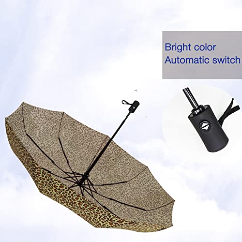 Image of SIEPASA Umbrella for Men - Automatic Large Size Foldable Umbrella with Travel Cover for Man and women - 3 fold Windproof umbrella