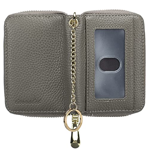 Image of imeetu Rfid Credit Card Holder,Genuine Leather Businese Card Case,Rfid Blocking Wallet for Women & Men