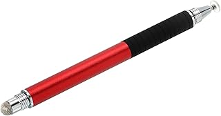 sourcing map Stylus Pens for Touch Screens 2 in 1 Fine Point Disc & Fiber Tips Capacitive Stylus Universal Tablet Pen Sensitivity Precision, Red