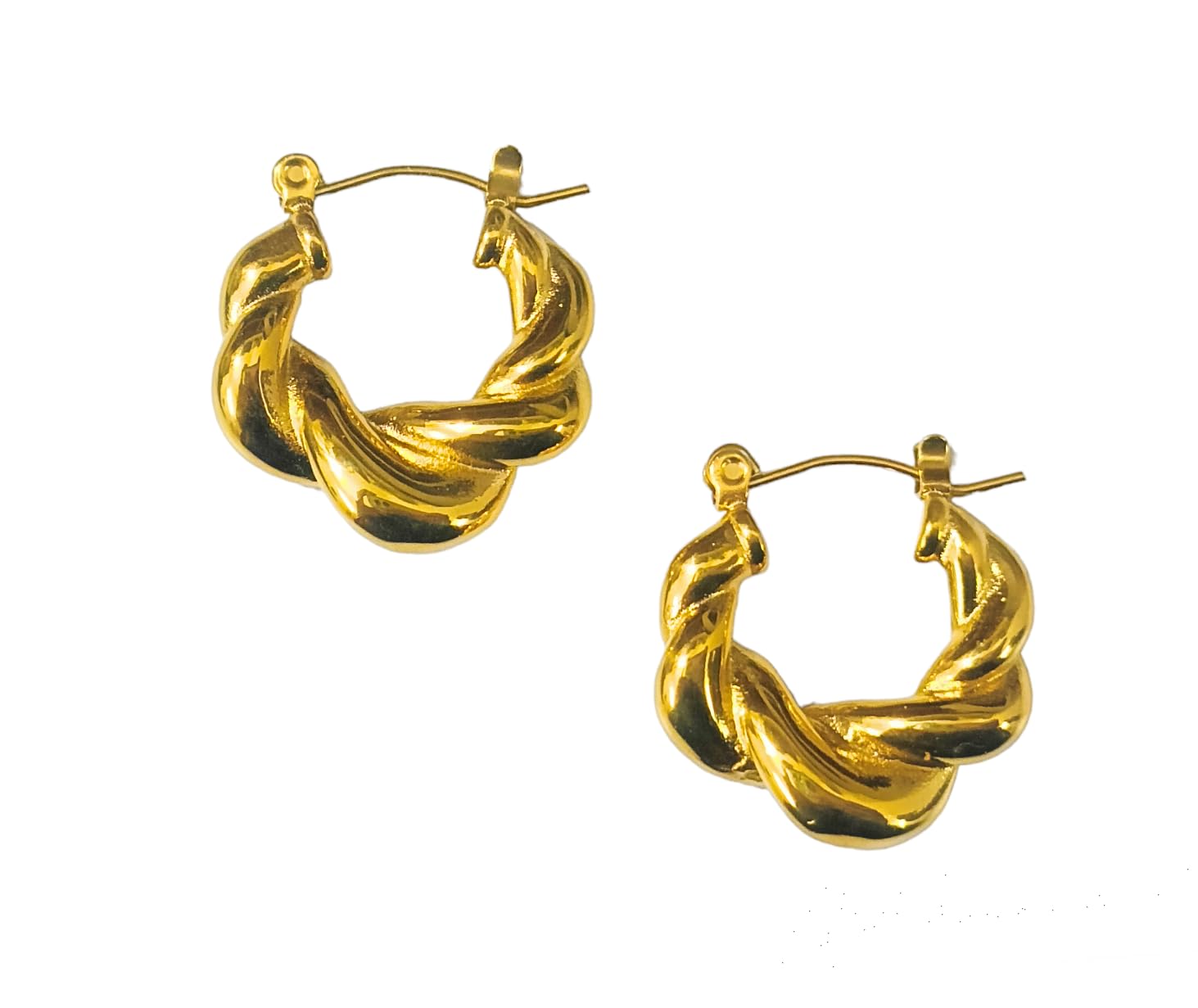 StacknSupply 18k Tiny Golden Croissant Hoop Earrings for Women and Girls. Dainty, Minimalistic, Formal, Casual wear. AntiTarnish, Hypoallergenic, Waterproof. (B0CS4R9HML) Amazon Price History, Amazon Price Tracker