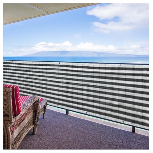 Acomoda Textil – Malla de Ocultación para Valla de Jardín o Balcón. Lona Decoración de Ambientes y Protector Visual y Privacidad Opaca con Accesorios de Fijación. (0,9x5 m)