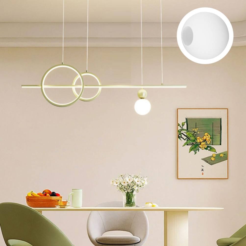 UKCOCO Frosted Glass Globe Lamp Shade Replacement 4.72In Round Pendant Light Cover for Ceiling Fan Wall Sconce Home Office Lighting Fixture