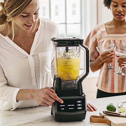 Ninja Smart Screen Blender with 1000-Watt Base, 4-Auto-iQ Programs, Touchscreen Display, Total Crushing Pitcher, & Recipe Book (CT650), Black