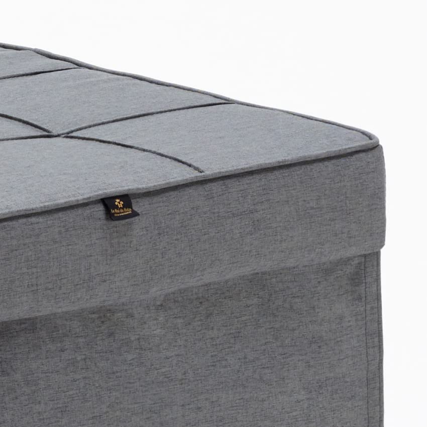 Produce Shop Pouf Poltrona Letto Pieghevole in Tessuto Sweet Relax - Grigio Scuro