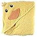 Luvable Friends Animal Face Hooded Woven Terry Baby Towel, Duck