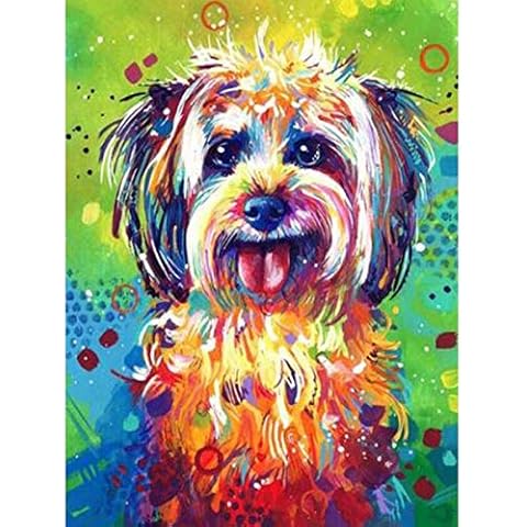 5D Diamond Painting Kits Full Drill for Adults Pug Gem Pictures Kits for Kids Animal Crtstal Painting Kits for Children Round Beads (Diamond Paint Dog) Cover