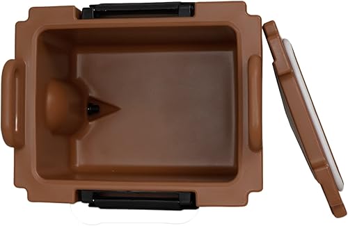 Miniatura 4 de Dispensador de bebidas aisladoservidor de 10 galones de aguabebida, grifo de acción de resorte, para restaurante y tienda de bebidas, marrón