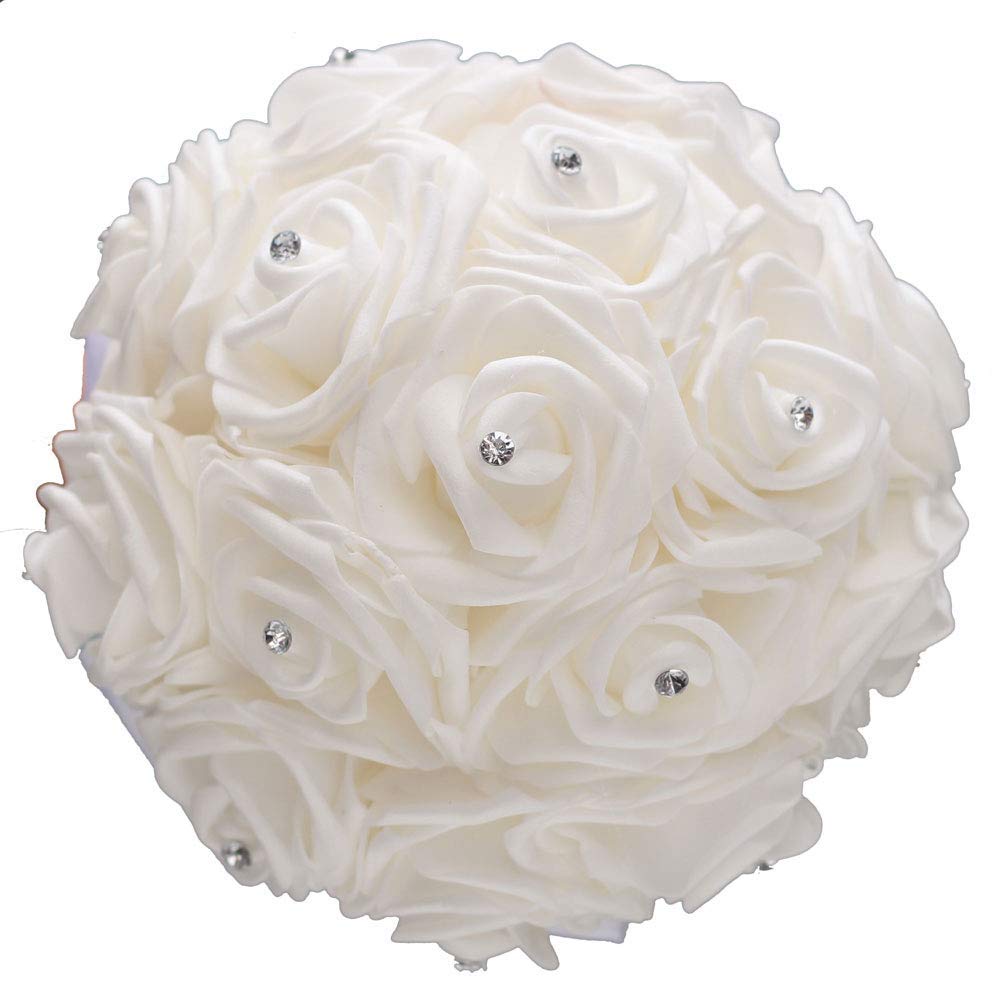 Xrten Brautstrau, Hochzeit, knstliche Blumen, Brautstrau, Brautjungfer,  knstlich, wei : Amazon.de: Kche, Haushalt & Wohnen