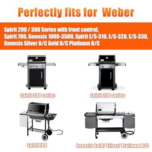 Image of for Weber Drip Pan Replacement 93305 Catch Pan for Weber with 20-Pack 6415 Foil Grease Tray Liners | Grease Catcher for Weber Genesis & Spirit Grills Silver /Gold /Platinum1000-5500 Summit Grills