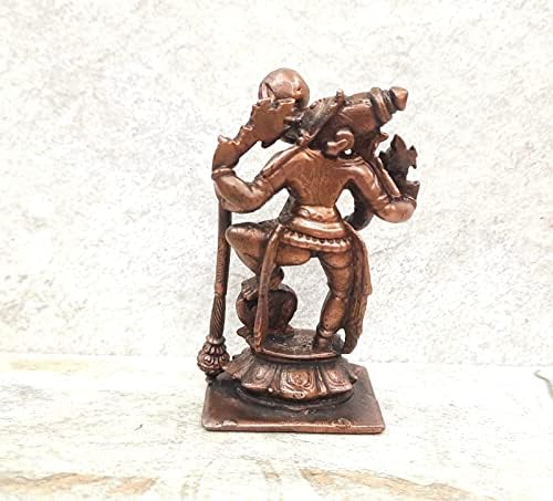 Image of Bhoo Varaha Murti Copper Idol God - 8.5 cm - Pack of 1