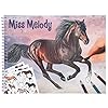 Depesche 11458 Miss Melody kleurboek, 36 prachtige paardenmotieven om in te kleuren en te plakken, inclusief 3 vellen…