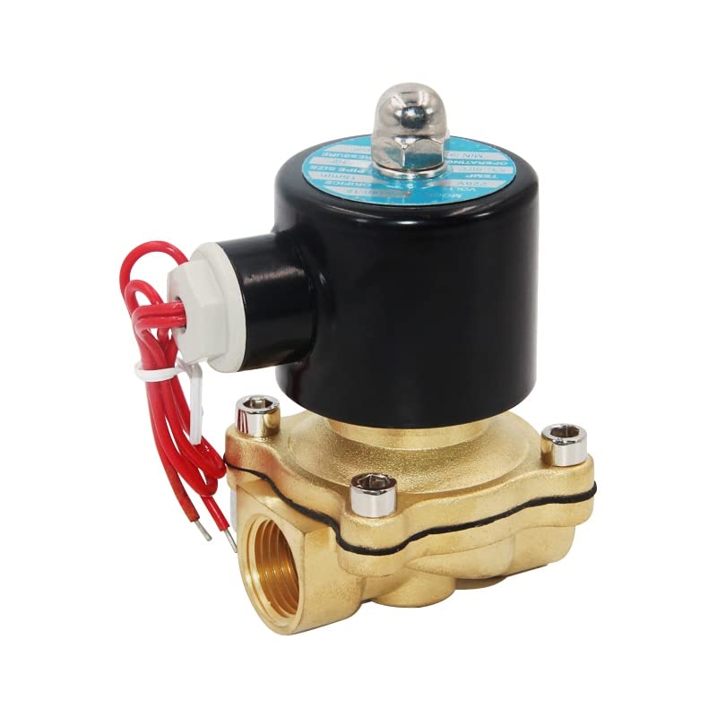 Electroválvula eléctrica de 1/4", 3/8", 1/2", 3/4", DN8/10/15/20/25/50, Normalmente Cerrada, neumática, for Agua, Aceite, Aire y Gas, 12 V, 24 V, 110 V y 220 V | Ac110v,DN40
