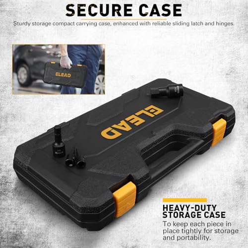 Image of 36-Piece One-Piece Hex Bit Socket Set includes Socket Adapter, 1 /4 inch, 3 /8 inch, 1 /2 inch, Cr-V Steel, SAE and Metric Set, Reinforced Storage Case, Automotive Mechanic Professional Master Tool Set