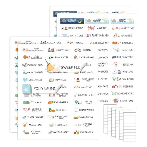 Routine Stickers Chore Stickers for Kids Chore Chart Routine Chart Reward Chart