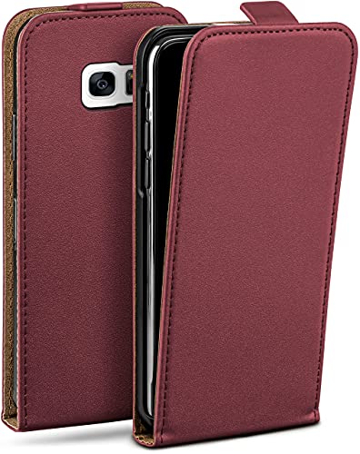 moex Flip Case für Samsung Galaxy S7 Edge Hülle klappbar mit 360 Grad Schutz, Handyhülle mit Displayschutz, PU Leder Handytasche Lederhülle, Flip Case Cover Klapphülle, Weinrot moex Flip Case für Samsung Galaxy S7 Edge Hülle klappbar mit 360 Grad Schutz, Handyhülle mit Displayschutz, PU Leder Handytasche Lederhülle, Flip Case Cover Klapphülle, Weinrot