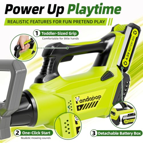 Image of Pandapop Kids Tool Set, Kids Weed Wacker Toy with Sounds & Lights