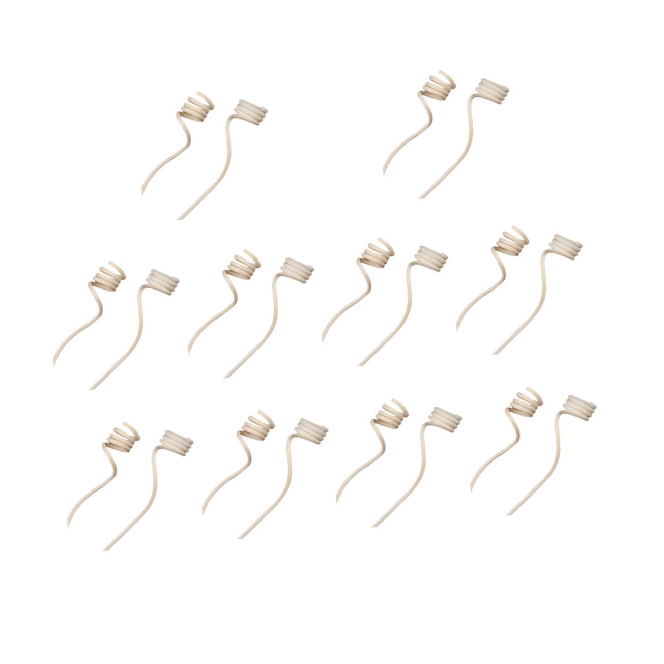 RORPOIR 20pcs Rattan Sticks Spiral Head Natural Fragrance Roll Diffuser Aroma Oil Diffuser Rattan Sticks for Home Decor