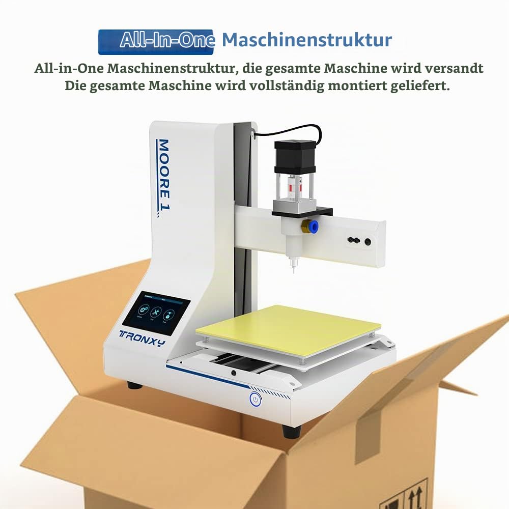 TRONXY 3D Drucker Moore 1, Ton 3D-Drucker, 3D-Modell Lehm töpfern für Brennofen Geeignet, Liquid Deposition Moulding Keramik 3D Drucker, 180x180x180mm