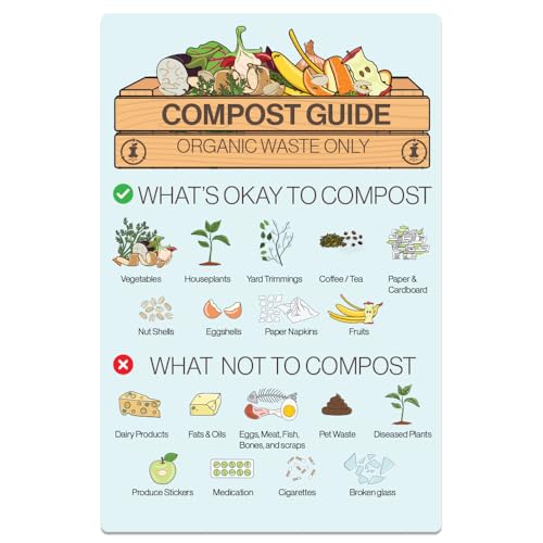Guía Compost Magnetica 6x9 Organic Waste Only miniatura 1