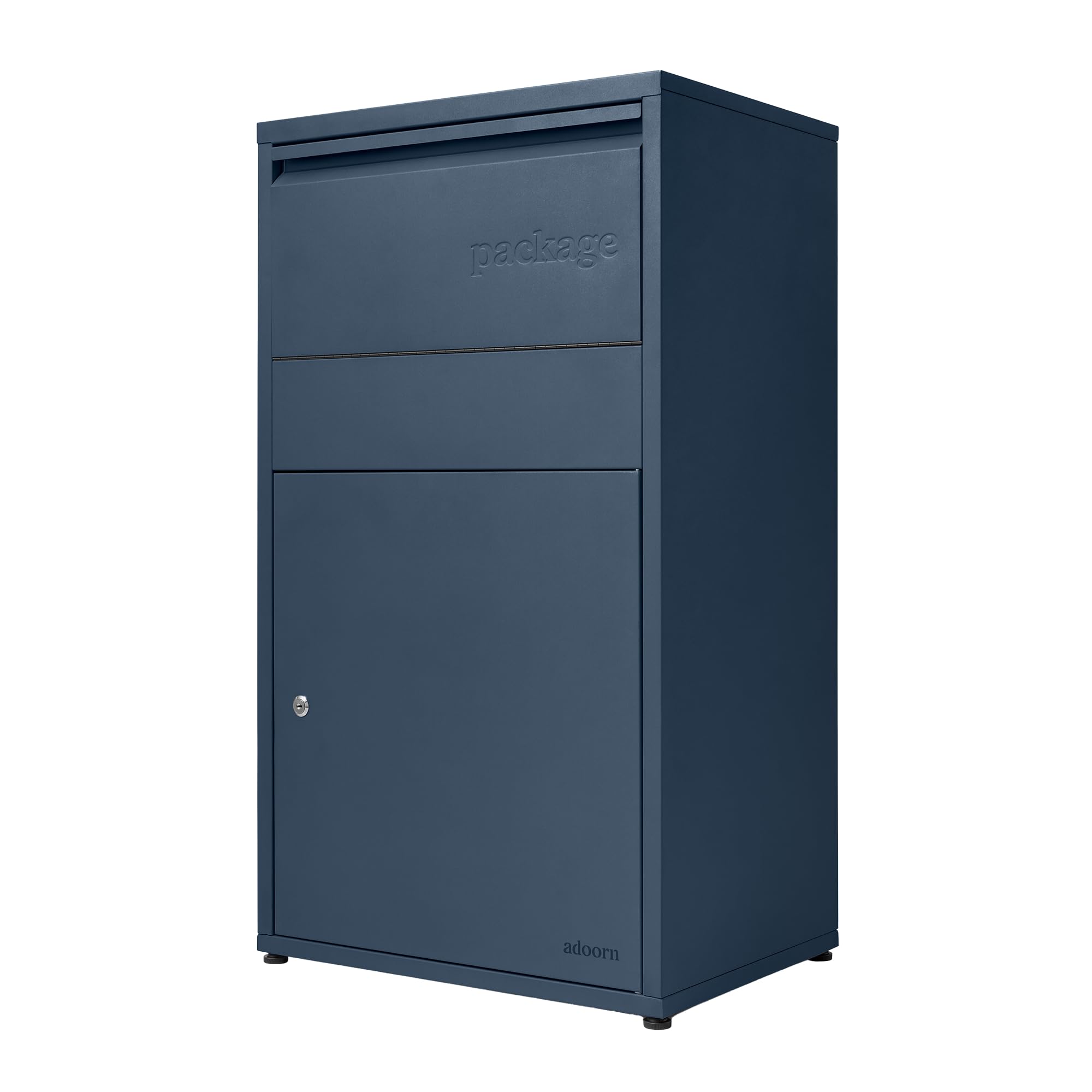 adoorn Modern Large Locking Package Delivery Boxes for Outside - Navy
