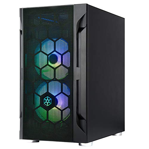Image of Silverstone Technology FARA H1M PRO Black Micro-ATX Tower case with Tempered Glass and Three ARGB Fans, SST-FAH1MB-PRO