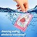 ANZNKU 100 Pcs Smell Proof Mylar Resealable Bags, Holographic Packaging Bags, Resealable Odor Foil Pouch Zip Bag with Clear Window for Food Storage and Lipgloss, Jewelry Lash(Pink, 5.5 x 7.9 Inch)