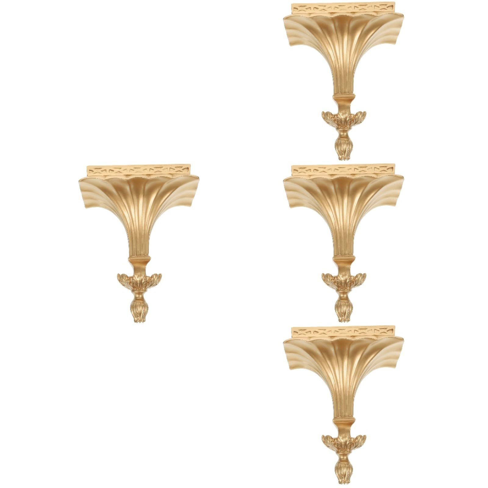 Étagère murale flottante dorée support suspendu haut de gamme pour décoration