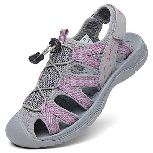 Dannto Sandalias Deportivas Mujer para Verano Exterior Senderismo Ligeras Antideslizantes Trekking Deportivas Casuales Sandalias de Playa