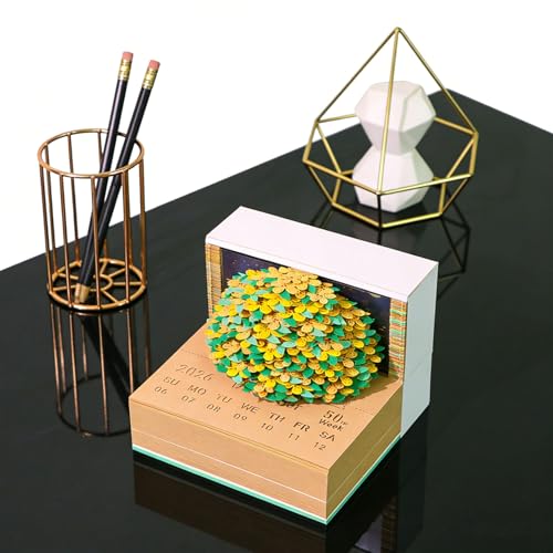 Sculpture papier 3D cadeau de bureau original avec planificateur - 5
