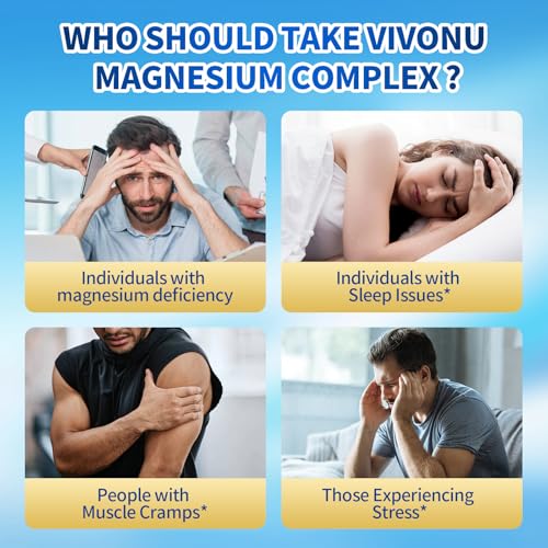 Image of 3 Pack Triple Magnesium Complex - Magnesium Glycinate 400mg, Malate, Citrate, High Absorption Chelated Magnesium Supplement