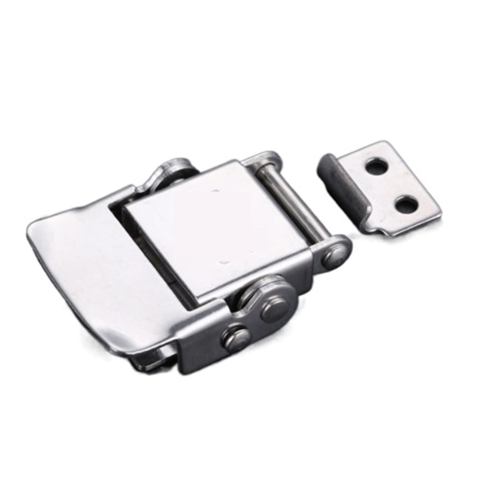 Nvsfzgiyg Silver Industrial Bags Hasp Box Buckle Stainless Steel Lock Suitcases Wooden Toggle Latch Claspluggage Hardware