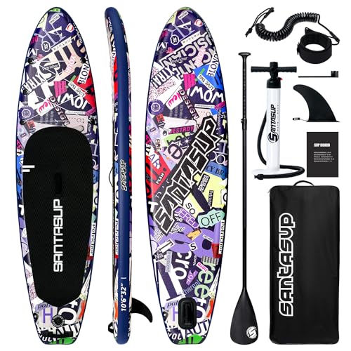 Santasup Blue Inflatable Paddle Board with Accessories