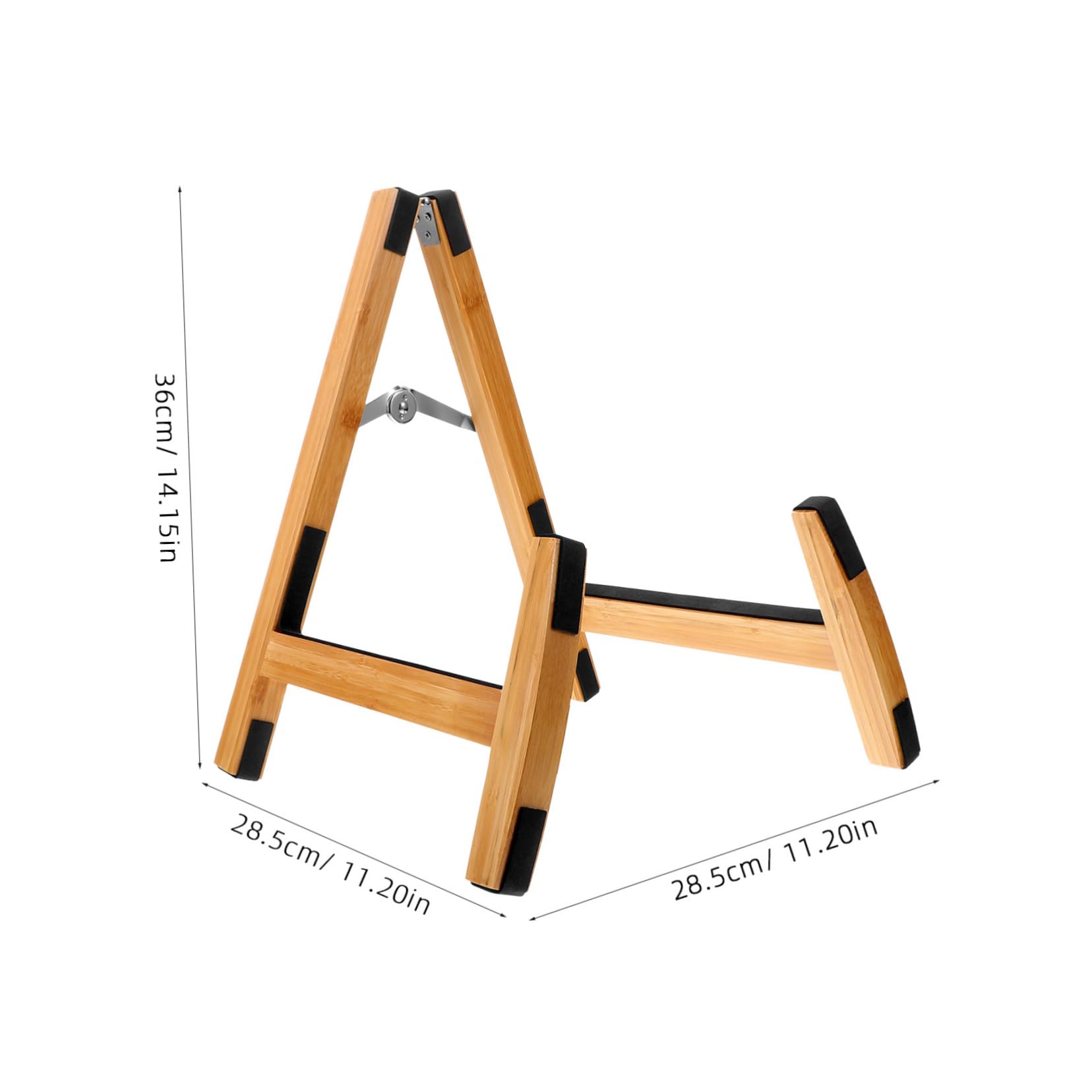 BESTonZON Portachiara da Pavimento in Legno per Chitarra Basso Mandolino Ukulele Violino Supporto Verticale Salvaspazio per Casa e Viaggio