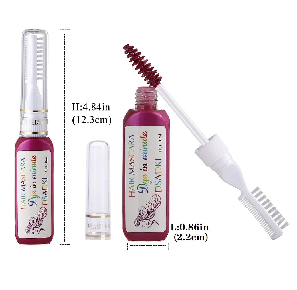 Tinte temporal para el cabello, lavable, no tóxico, tinte instantáneo de tiza para niñas y mujeres (8 unidades, multicolor)