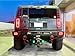 iJDMTOY Black-Out Smoked Lens Rear Bumper Reflectors Replace Full LED 2-In-1 Tail Brake Light Kit Compatible With 2005-2009 Hummer H2