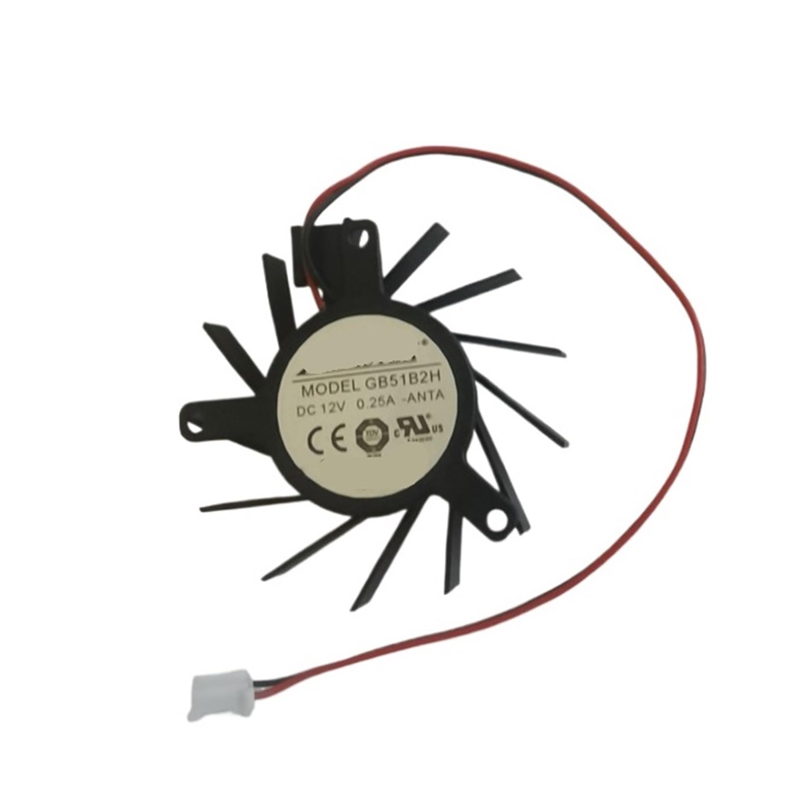 WEUSANXPL GB51B2H DC 12V 0.25A 2-Wire Fan Cooling Fan