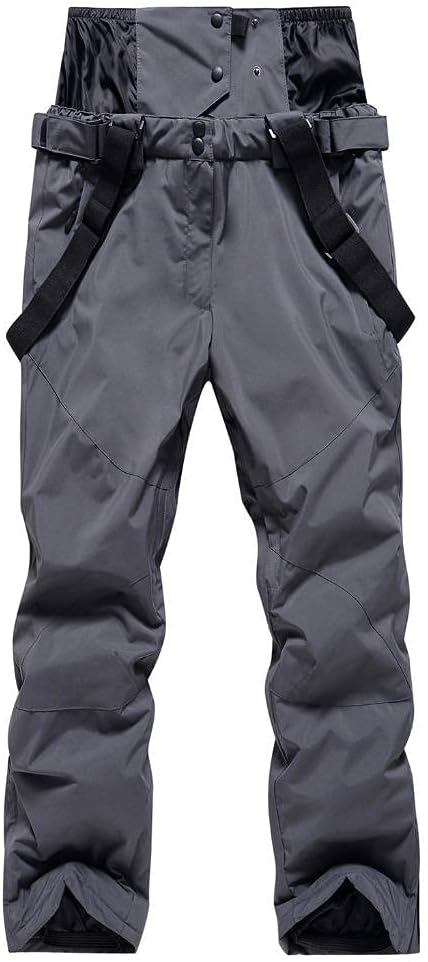WOWULOVELY Women's Winter Skiing Pants Waterproof Windproof Insulated Snow Pants Mountain Warm Ski Bibs Pants