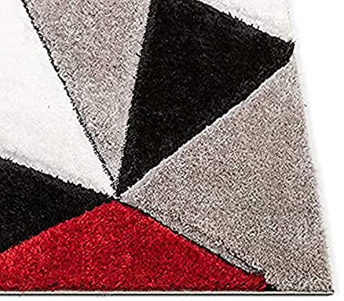 Image of Modern Soft 3D Shaggy Fur Carpets for Living Room Thick Fluffy Rugs for Bedroom, 7x7 Feet Square Multi Color