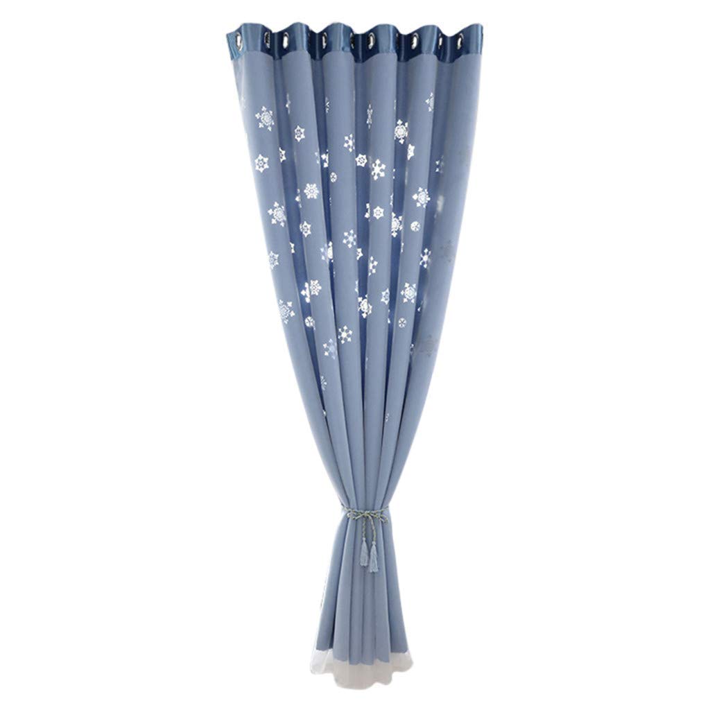 Rideau de porte à œillets 200 x 100 cm bleu C pour séparation et isolation de pièce
