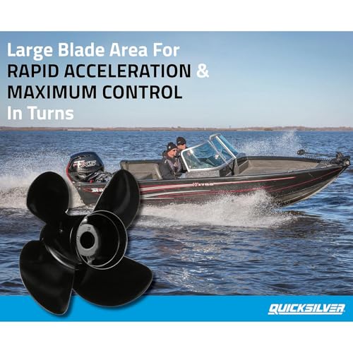 Image of Quicksilver Nemesis 4-Blade Aluminum Propeller for Mercury and MerCruiser Engines