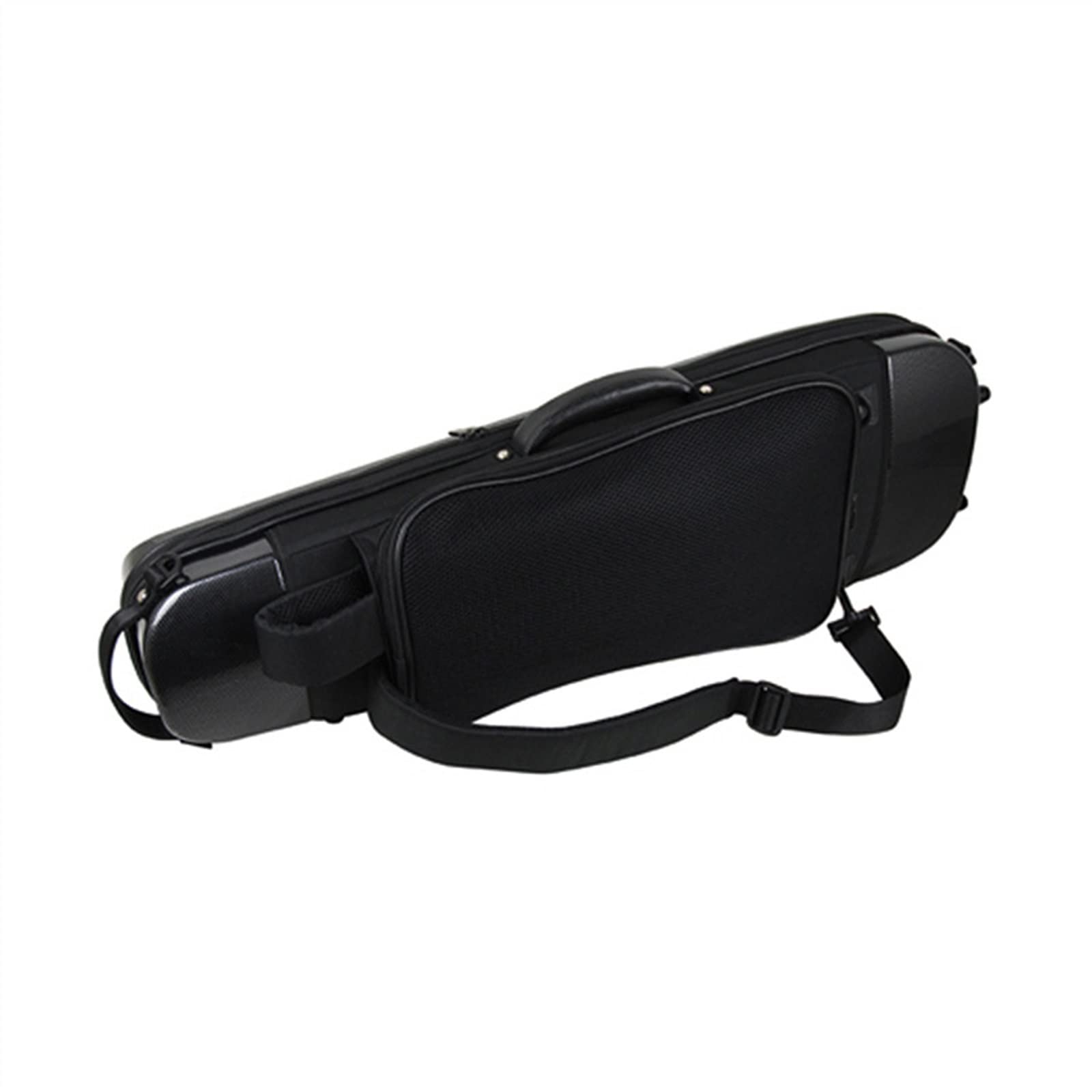 Profesional Violín Caso Estructura De Acero, Carcasa Ligera De Fibra De Carbono, Estuche Para Violín 4/4, Antipresión Y Resistente Al Desgaste Con 2 Soportes Para Arco Violín Caso