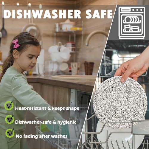 HIYALOT Oversized Cotton Drink Coasters