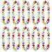 12 Stück Hawaii Ketten Blumen, Hawaiianische Deko Girlanden, Poolparty Dekorieren Halskette, Bunte Blumenketten Hawaii, für Kinder Erwachsene Strand Tropisch Geburtstag Party Kostüm Accessoires
