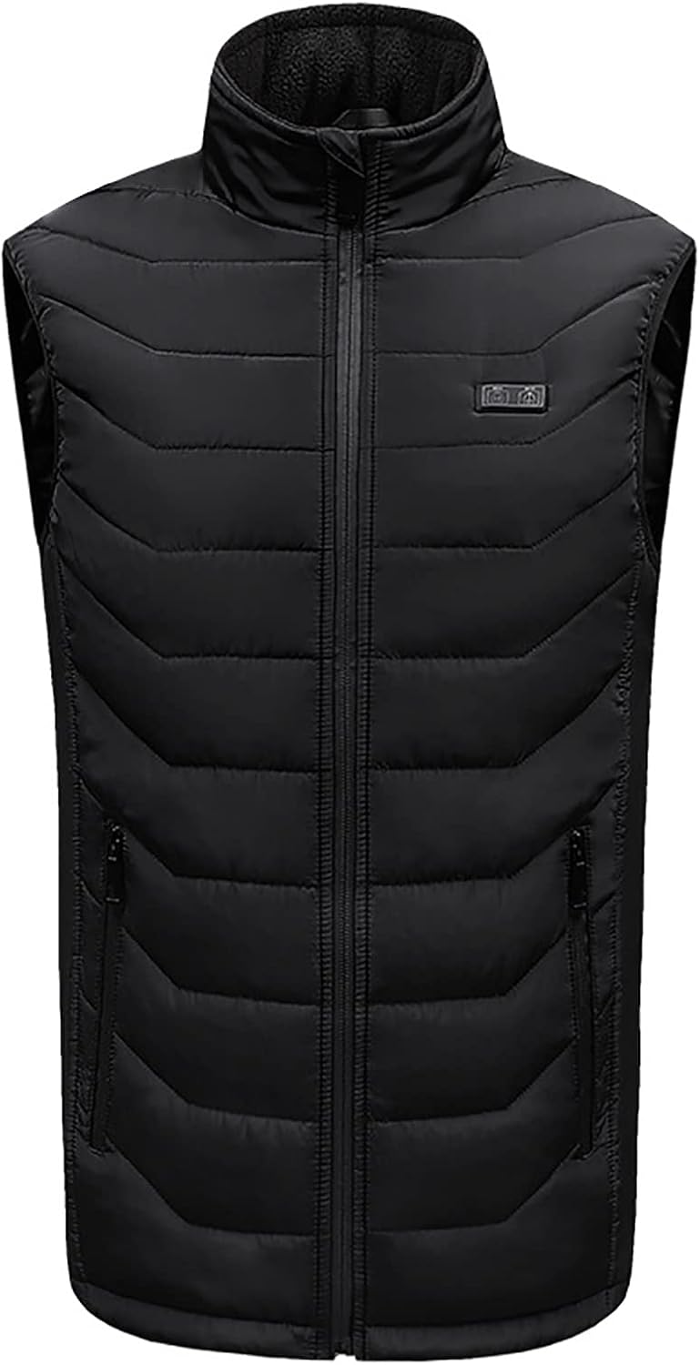 BK&MF Heated Vest Unisex with 11 Heating Zones 3 Heating Levels Warming Heat Vest for Men Women