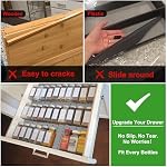Spice Drawer Organizer Insert - Spice Drawer Liner 2 Pack Grey - Image 5