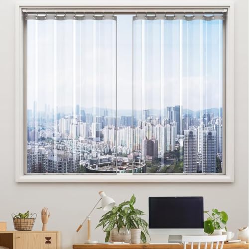 YKFN ビニールカーテン 透明 小窓 カーテン 間仕切りカーテン 断熱保温 190cm丈 幅120cm 2枚組 断熱カーテンライナー採光 仕切り 厚手 防寒カーテン 断熱カーテン 冷気を防ぐ ライナー採光 節電 暖房 冷房 小窓 窓 冷暖房効率UP 防水