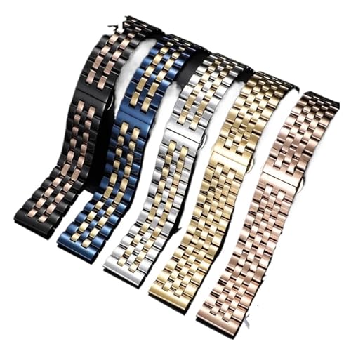Bracelet de montre 22mm acier inoxydable boucle pliante métal