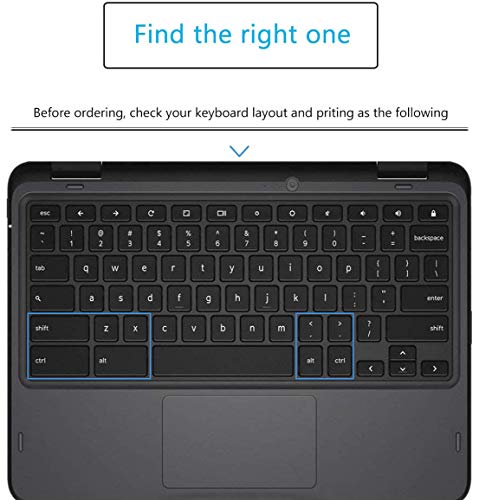 Protector de teclado para Dell Chromebook 11.6 a 14 US MintGreen miniatura 2