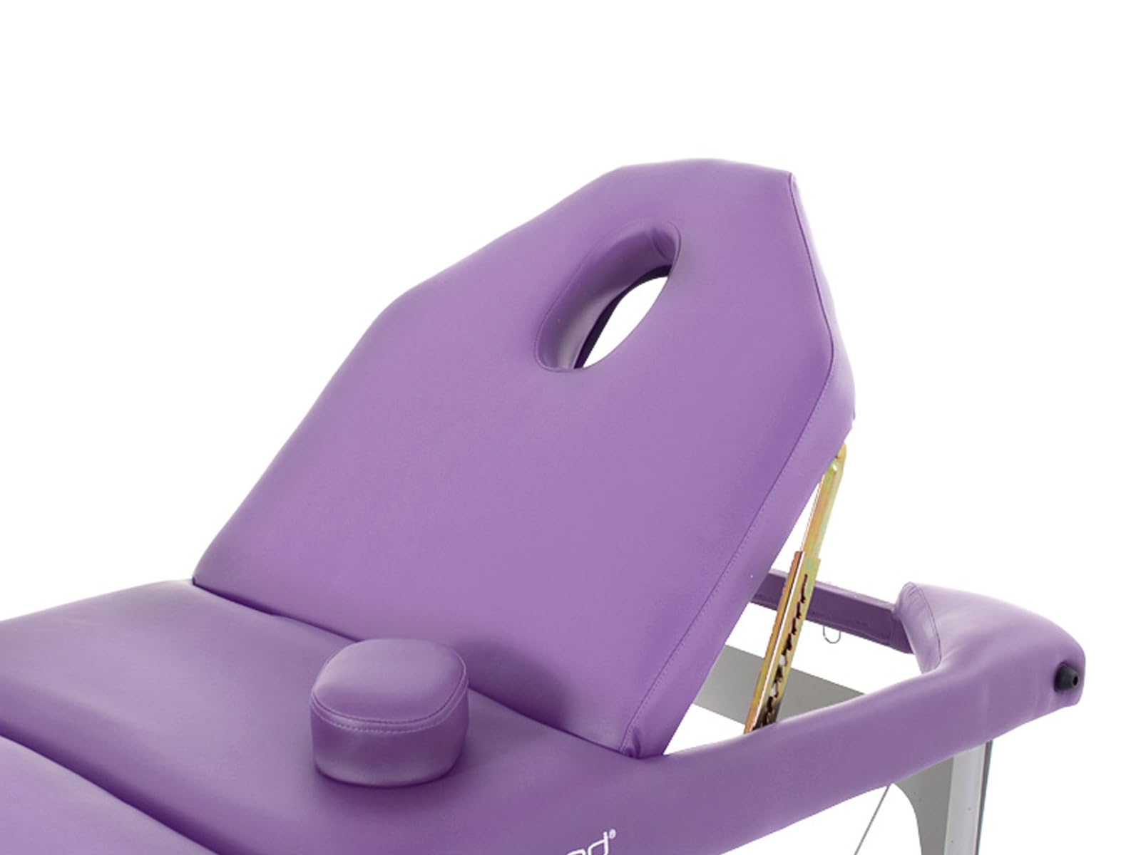 QUIRUMED Aluminium Folding Massage Table, 186 X 66 Cm, Upholstery 14 Cm, Leatherette, Colour Purple, Height Adjustable, Foldable Backrest, Lightweight, Up To 150 Kg - View #8